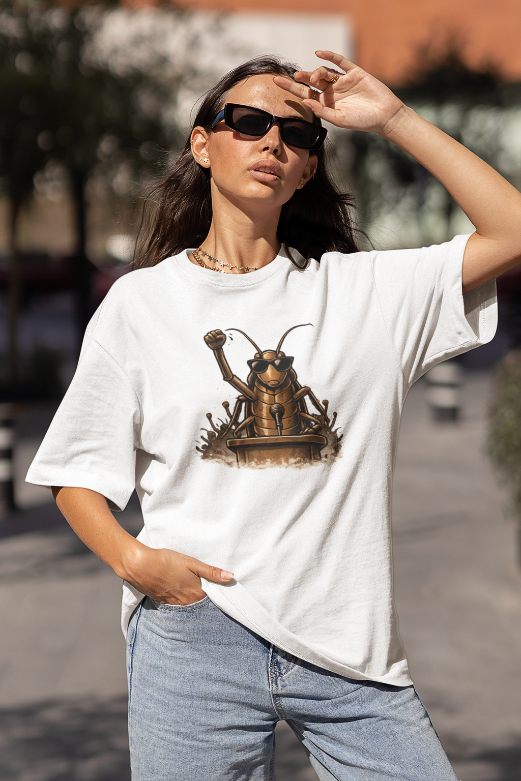 Cockroach Janata Party Oversized Unisex T-Shirt