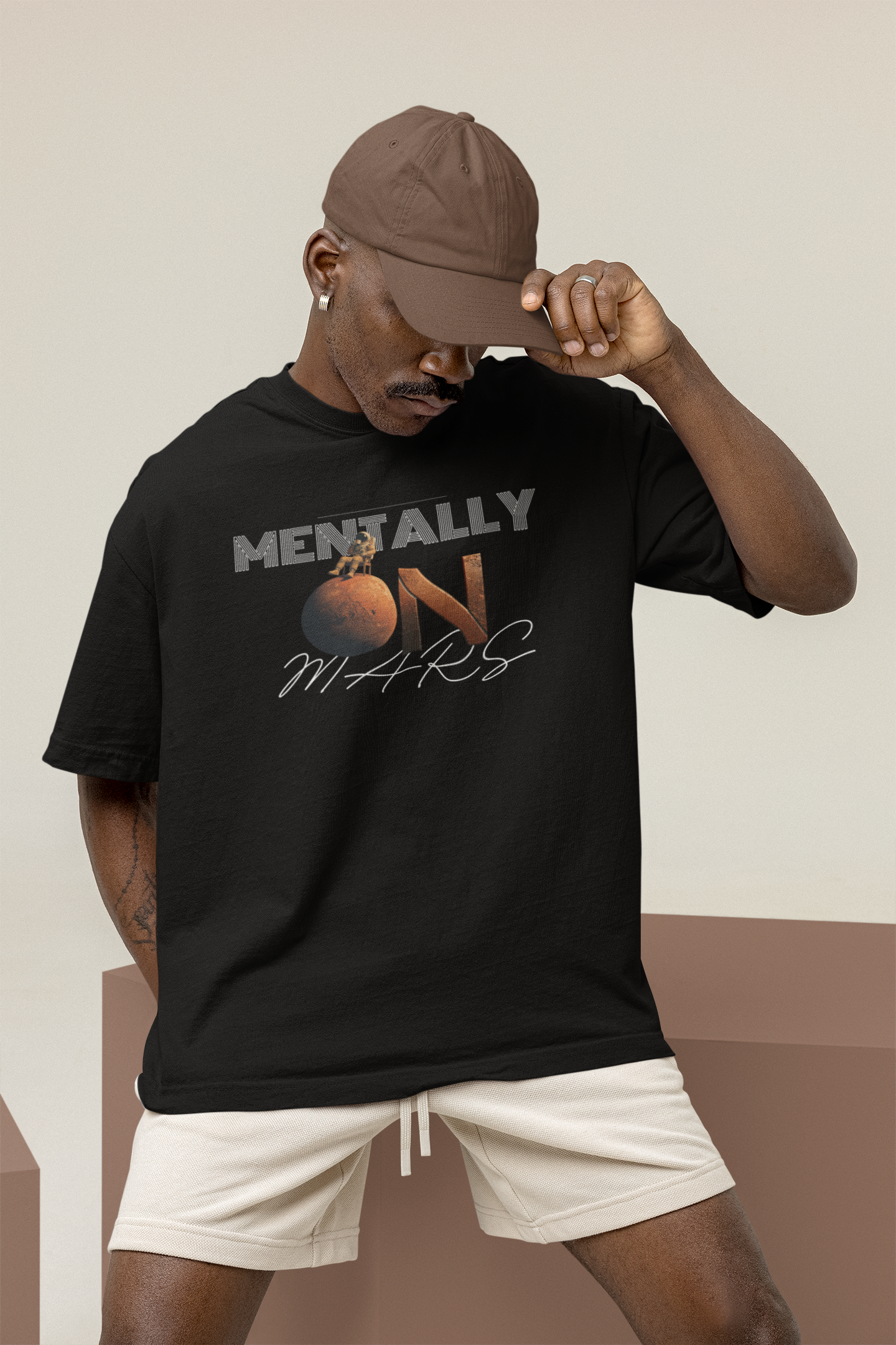 Mentally On Mars Oversized Unisex T-Shirt