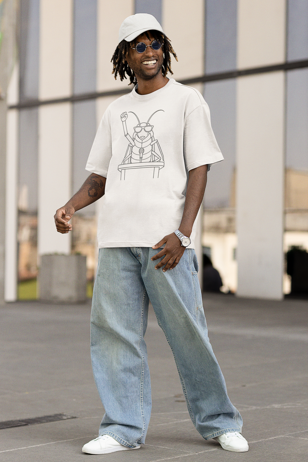 Cockroach Janata Party Minimal Oversized Unisex T-Shirt