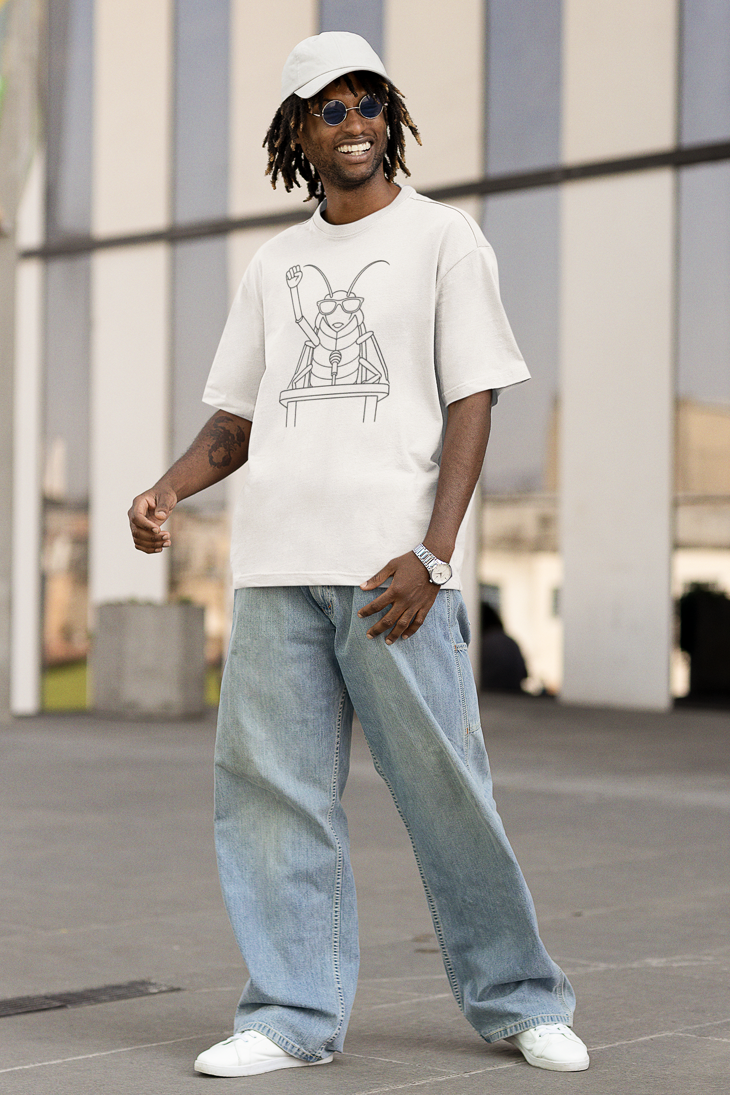 Cockroach Janata Party Minimal Oversized Unisex T-Shirt
